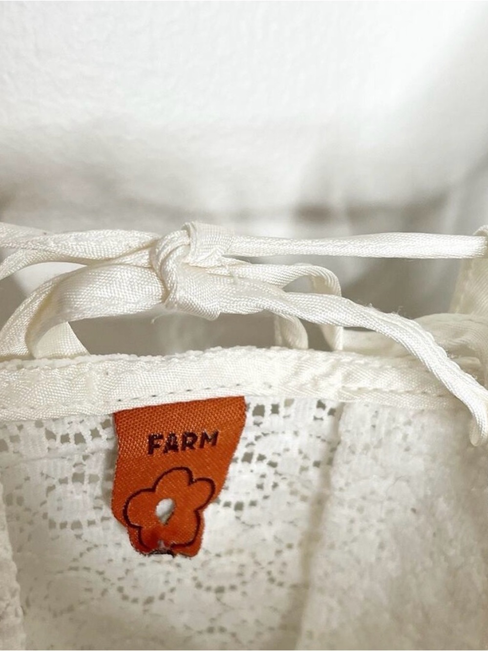 FARM Rio White Eyelet Ruffle Strap Tank - Picture 4 of 8